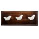 Bird Metal Dresser Wooden Hooks
